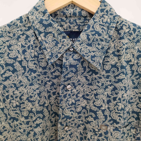 ノーティカ NAUTICA 90-00s インド製 ペイズリー柄 コットン長袖シャツ メンズ import:L